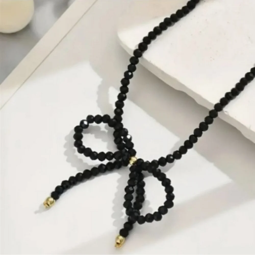 Free People Black Bow Choker Necklace - Picture 2 of 6